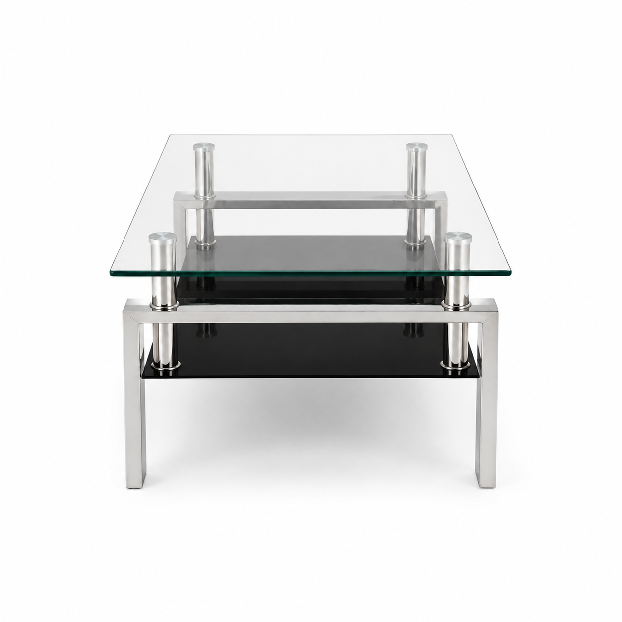 Mesa ratona Ana cromada