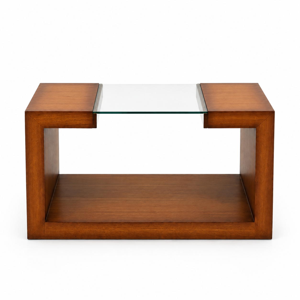 Mesa ratona madera con vidrio