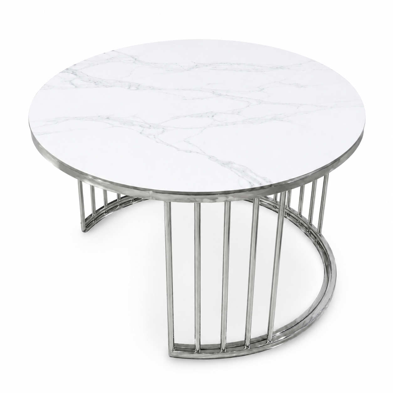 Mesa varillada cromada 0.80 importada