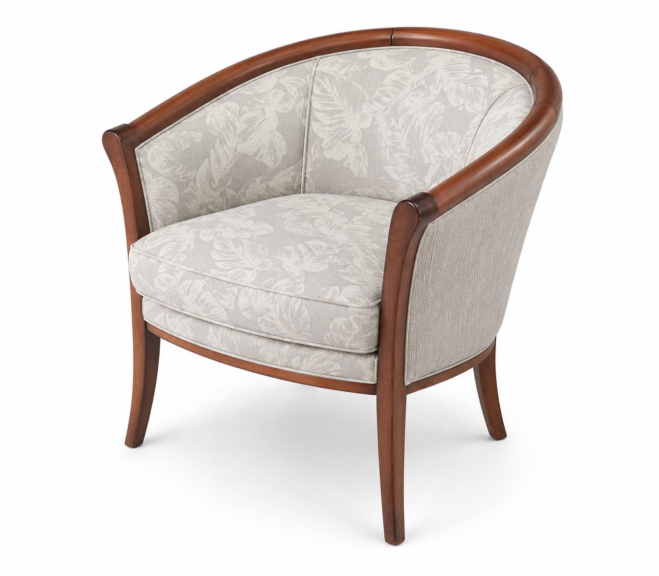 Sillón Individual de Madera Tapizado