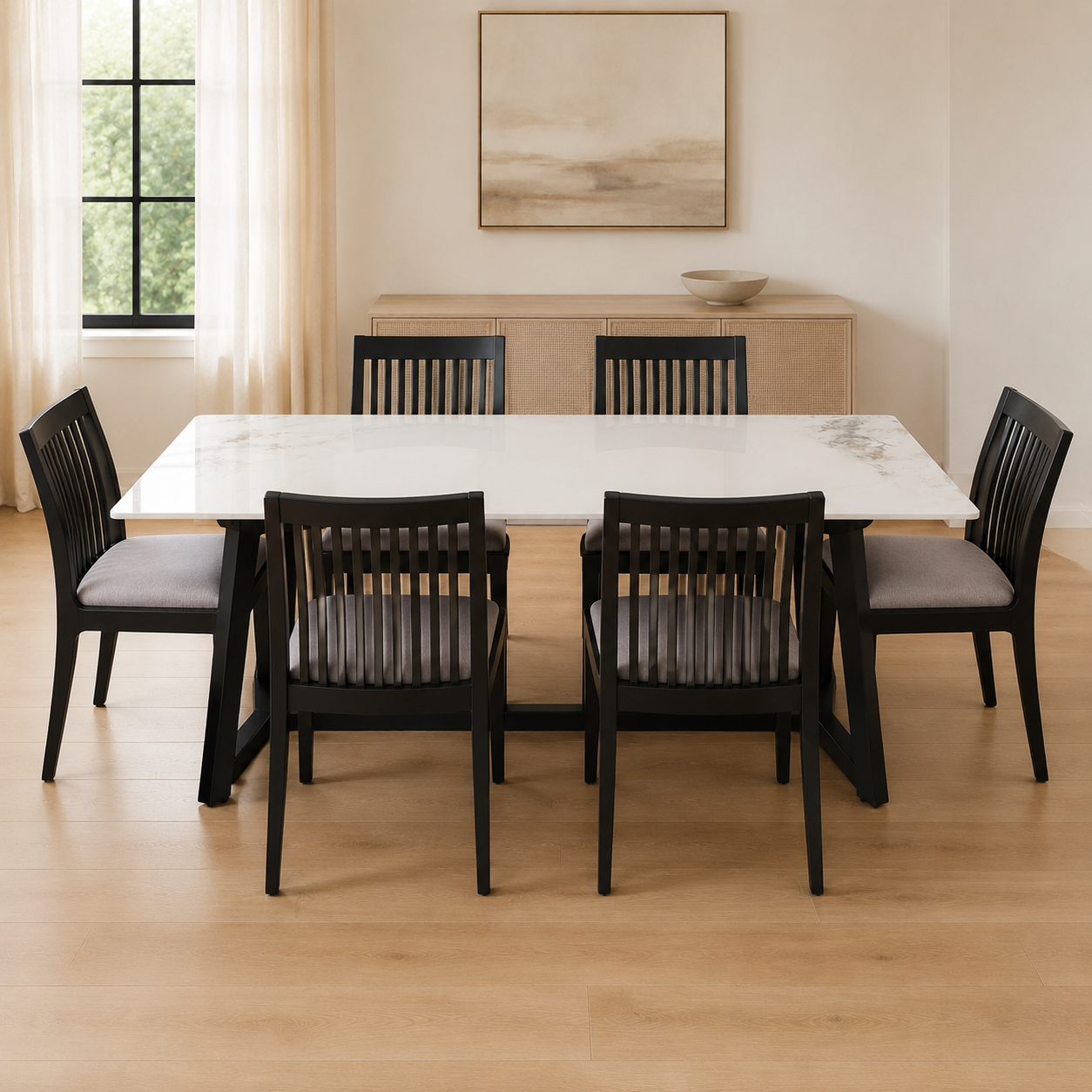 Mesa simil marmol